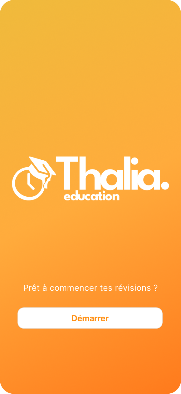 Écran d'accueil Thalia